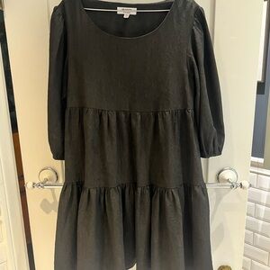 BB Dakota Black Tiered Dress